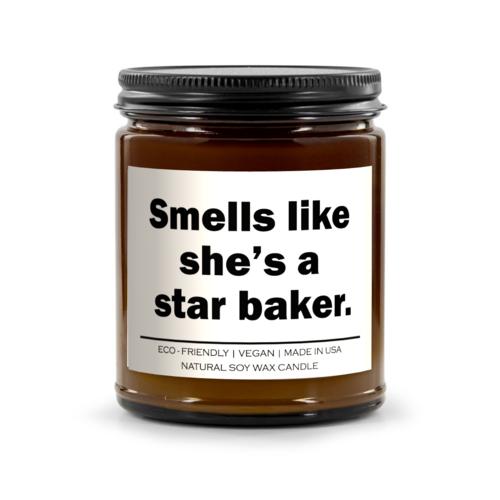 Smells like she is a star baker Candle