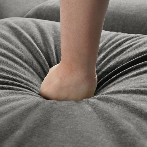 U-shaped Freely Transformable Modular Corner Sofa with Two Ottomans,