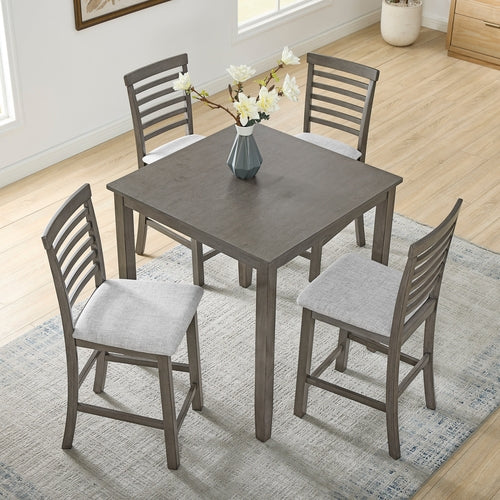 Dining Table, Bar Table and Chairs Set, 5 Piece Dining Table