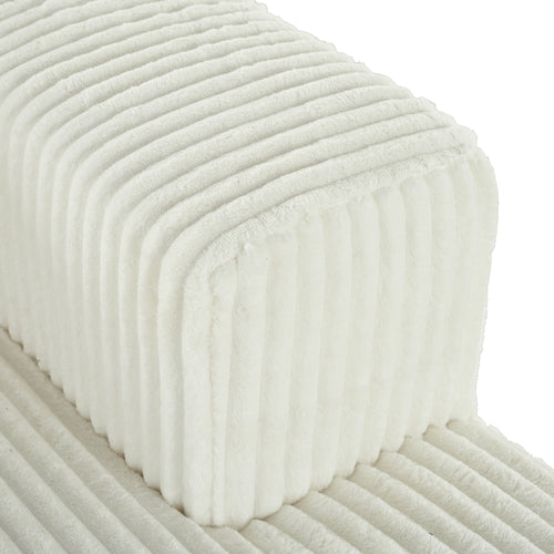 Corduroy Double Sofa Bed with 2 Pillows, Perfect for Living Rooms,