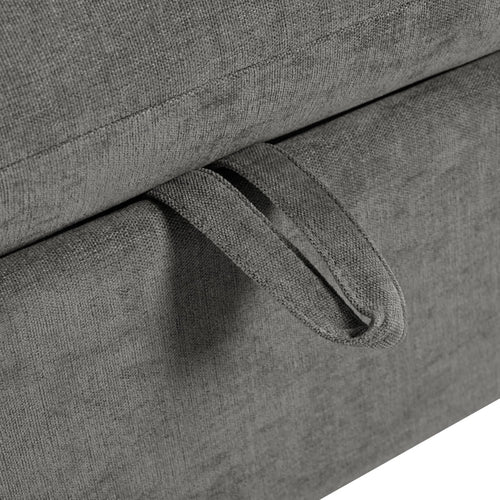 U-shaped Freely Transformable Modular Corner Sofa with Two Ottomans,