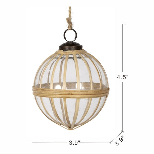 D3.9' X-Mas Hanging Ornament, Decorative Hanging Ball Christmas Tree