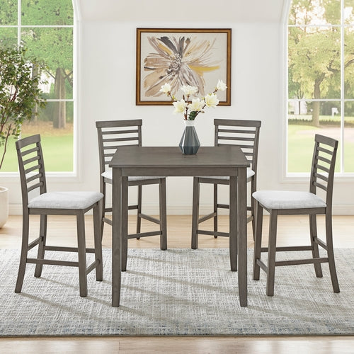 Dining Table, Bar Table and Chairs Set, 5 Piece Dining Table
